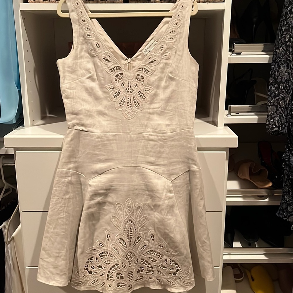 Nieman Marcus sleeveless linen dress